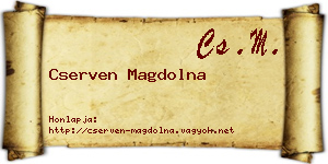Cserven Magdolna névjegykártya